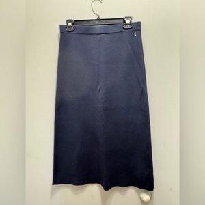 Bogner Navy Pencil Skirt